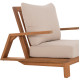 Πολυθρονα lounge mirex hm6641 ξυλο ακακιασ φυσικο-εκρου μαξιλαρια 80x96x62υεκ **