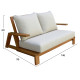 Σετ σαλονι lounge 4τμχ mirex hm6521 ξυλο ακακιασ--πολυεστερικα μαξιλαρια εκρου **