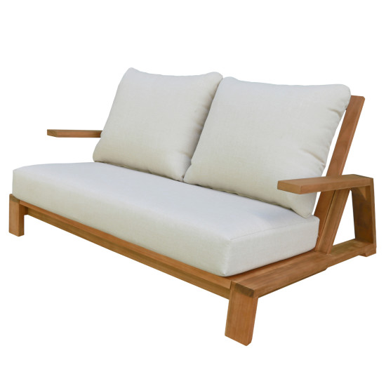 Σετ σαλονι lounge 4τμχ mirex hm6521 ξυλο ακακιασ--πολυεστερικα μαξιλαρια εκρου **