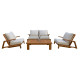 Σετ σαλονι lounge 4τμχ mirex hm6521 ξυλο ακακιασ--πολυεστερικα μαξιλαρια εκρου **