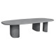 Τραπεζι τραπεζαριασ fiber cement οβαλ glen hm6598.01 γκρι 260x95x75υεκ **