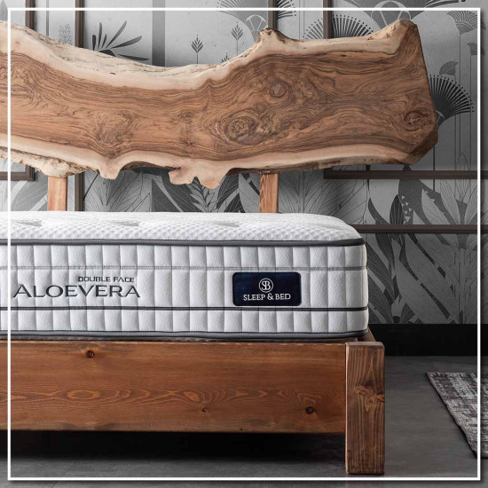 ΣΤΡΩΜΑ ALOEVERA DOUBLEFACE 30 cm ΜΕ ΑΝΕΞΑΡΤΗΤΑ ΕΛΑΤΗΡΙΑ - 120x200