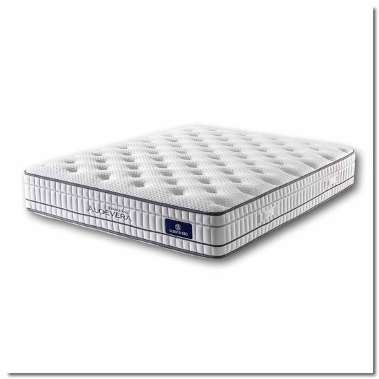 ΣΤΡΩΜΑ ALOEVERA DOUBLEFACE 30 cm ΜΕ ΑΝΕΞΑΡΤΗΤΑ ΕΛΑΤΗΡΙΑ - 120x200