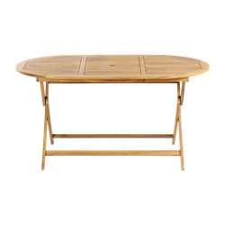 ΑΝΑΔΙΠΛΟΥΜΕΝΟ ΟΒΑΛ ΤΡΑΠΕΖΙ ΚΗΠΟΥ ΞΥΛΟ ΑΚΑΚΙΑΣ  FL945 ΚΑΡΥΔΙ ΣΚΕΛΕΤΟΣ 150x80x74εκ