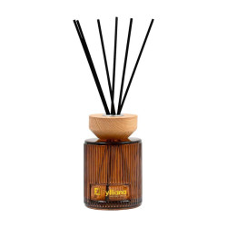 ΑΡΩΜΑΤΙΚΟ ΧΩΡΟΥ "Sandalwood" ΓΥΑΛΙΝΟ ΜΠΟΥΚΑΛΑΚΙ ΜΕ STICKS  FL25240 ΣΕ ΣΥΣΚΕΥΑΣΙΑ ΔΩΡΟΥ ΚΑΦΕ ΧΡΩΜΑ 200ml