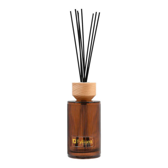 ΑΡΩΜΑΤΙΚΟ ΧΩΡΟΥ "Sandalwood" ΓΥΑΛΙΝΟ ΜΠΟΥΚΑΛΑΚΙ ΜΕ STICKS  FL25241 ΣΕ ΣΥΣΚΕΥΑΣΙΑ ΔΩΡΟΥ ΚΑΦΕ ΧΡΩΜΑ 500ml