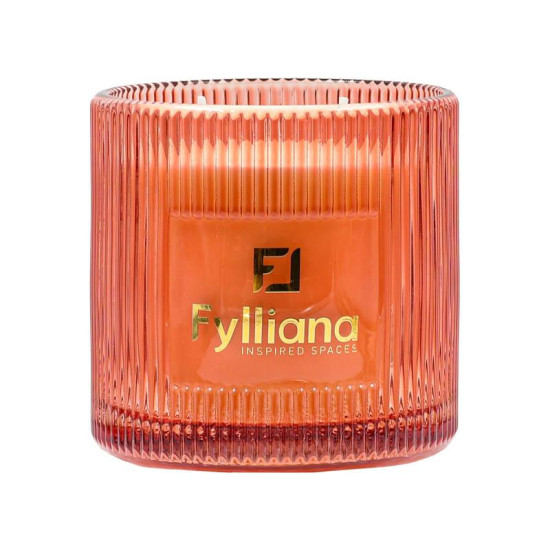 ΑΡΩΜΑΤΙΚΟ ΚΕΡΙ "Apple white musk "  FL25245 ΣΕ ΓΥΑΛΙΝΟ ΒΑΖΑΚΙ 400gr ΚΑΙ ΣΥΣΚΕΥΑΣΙΑ ΔΩΡΟΥ