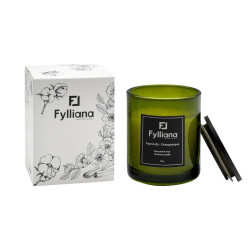 ΑΡΩΜΑΤΙΚΟ ΚΕΡΙ  FL6478 "ΣΑΜΠΑΝΙΑ" ΣΕ ΓΥΑΛΙΝΟ ΒΑΖΑΚΙ  105gr ΚΑΙ ΣΥΣΚΕΥΑΣΙΑ ΔΩΡΟΥ ΠΡΑΣΙΝΟ ΧΡΩΜΑ 6.3x7.8εκ ΑΡΩΜΑΤΙΚΟ ΚΕΡΙ  FL6478 "ΣΑΜΠΑΝΙΑ" ΣΕ ΓΥΑΛΙΝΟ ΒΑΖΑΚΙ  105gr ΚΑΙ ΣΥΣΚΕΥΑΣΙΑ ΔΩΡΟΥ ΠΡΑΣΙΝΟ ΧΡΩΜΑ 6.3x7.8εκ