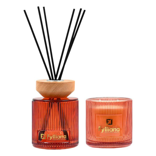 ΑΡΩΜΑΤΙΚΟ ΣΕΤ ΔΩΡΟΥ "Apple white musk "  FL25161 (Διαχύτης 150ml + Κερί 150g)
