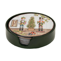 ΧΡΙΣΤΟΥΓΕΝΝΙΑΤΙΚA ΠΛΑΣΤΙΚΑ ΣΟΥΒΕΡ ΣΕ ΘΗΚΗ  FL12802 ΚΟΚΚΙΝΟ-ΛΕΥΚΟ-ΚΑΦΕ 10x4εκ