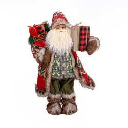 ΧΡΙΣΤΟΥΓΕΝΝΙΑΤΙΚΗ ΦΙΓΟΥΡΑ ΑΓΙΟΣ ΒΑΣΙΛΗΣ  FL36046 ΚΟΚΚΙΝΟ ΧΡΩΜΑ 60εκ