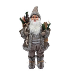 ΧΡΙΣΤΟΥΓΕΝΝΙΑΤΙΚΗ ΦΙΓΟΥΡΑ  ΑΓΙΟΣ ΒΑΣΙΛΗΣ FL105 ΚΑΦΕ ΧΡΩΜΑ 37x18x83εκ