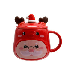 ΧΡΙΣΤΟΥΓΕΝΝΙΑΤΙΚΗ ΚΕΡΑΜΙΚΗ ΚΟΥΠΑ ME ΚΑΠΑΚΙ "SANDA DEER" 1/2 FL574 ΚΟΚΚΙΝΟ ΡΟΖ 13x11εκ ΧΡΙΣΤΟΥΓΕΝΝΙΑΤΙΚΗ ΚΕΡΑΜΙΚΗ ΚΟΥΠΑ ME ΚΑΠΑΚΙ "SANDA DEER" 1/2 FL574 ΚΟΚΚΙΝΟ ΡΟΖ 13x11εκ