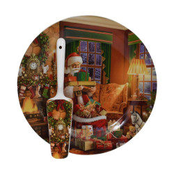 ΧΡΙΣΤΟΥΓΕΝΝΙΑΤΙΚΗ ΠΙΑΤΕΛΑ ΜΕ ΣΠΑΤΟΥΛΑ "Santa" 27εκ ΧΡΙΣΤΟΥΓΕΝΝΙΑΤΙΚΗ ΠΙΑΤΕΛΑ ΜΕ ΣΠΑΤΟΥΛΑ "Santa" 27εκ