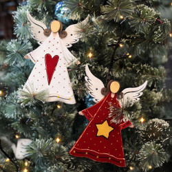 ΧΡΙΣΤΟΥΓΕΝΝΙΑΤΙΚΟ ΔΙΑΚΟΣΜΗΤΙΚΟ Angel 2391 1/2 ΑΣΠΡΟ-ΚΟΚΚΙΝΟ 28x20εκ ΧΡΙΣΤΟΥΓΕΝΝΙΑΤΙΚΟ ΔΙΑΚΟΣΜΗΤΙΚΟ Angel 2391 1/2 ΑΣΠΡΟ-ΚΟΚΚΙΝΟ 28x20εκ