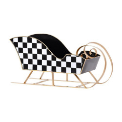 ΧΡΙΣΤΟΥΓΕΝΝΙΑΤΙΚΟ ΔΙΑΚΟΣΜΗΤΙΚΟ ΕΚΛΗΘΡΟ  FL036 ΧΡΥΣΟ-ΜΑΥΡΟ-ΛΕΥΚΟ 53x15x20εκ