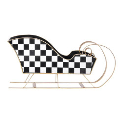 ΧΡΙΣΤΟΥΓΕΝΝΙΑΤΙΚΟ ΔΙΑΚΟΣΜΗΤΙΚΟ ΕΚΛΗΘΡΟ  FL036 ΧΡΥΣΟ-ΜΑΥΡΟ-ΛΕΥΚΟ 53x15x20εκ