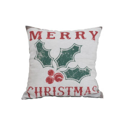 ΧΡΙΣΤΟΥΓΕΝΝΙΑΤΙΚΟ ΔΙΑΚΟΣΜΗΤΙΚΟ ΜΑΞΙΛΑΡΙ ΔΙΠΛΗΣ ΟΨΗΣ  "Xmas Γκι" 40x40εκ