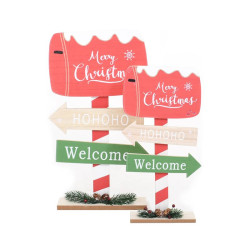 ΧΡΙΣΤΟΥΓΕΝΝΙΑΤΙΚΟ ΔΙΑΚΟΣΜΗΤΙΚΟ "Merry xmas-Welcome" 22x6x43 ΧΡΙΣΤΟΥΓΕΝΝΙΑΤΙΚΟ ΔΙΑΚΟΣΜΗΤΙΚΟ "Merry xmas-Welcome" 22x6x43