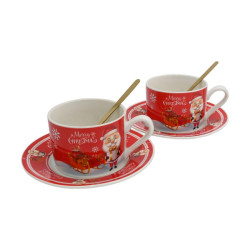 ΧΡΙΣΤΟΥΓΕΝΝΙΑΤΙΚΟ ΚΕΡΑΜΙΚΟ ΣΕΤ ΚΟΥΠΑ ΜΕ ΚΟΥΤΑΛΙ ΚΑΙ ΠΙΑΤΟ "SANTA CLAUS" FL159 ΚΟΚΚΙΝΟ 8.5x11εκ ΧΡΙΣΤΟΥΓΕΝΝΙΑΤΙΚΟ ΚΕΡΑΜΙΚΟ ΣΕΤ ΚΟΥΠΑ ΜΕ ΚΟΥΤΑΛΙ ΚΑΙ ΠΙΑΤΟ "SANTA CLAUS" FL159 ΚΟΚΚΙΝΟ 8.5x11εκ