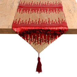 ΔΙΑΚΟΣΜΗΤΙΚΗ ΤΡΑΒΕΡΣΑ  FL012 ΚΟΚΚΙΝΟ ΧΡΩΜΑ 150x32εκ