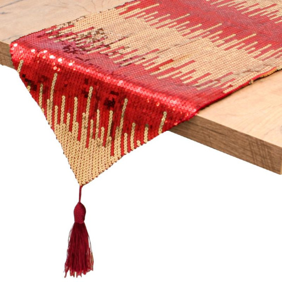 ΔΙΑΚΟΣΜΗΤΙΚΗ ΤΡΑΒΕΡΣΑ  FL012 ΚΟΚΚΙΝΟ ΧΡΩΜΑ 150x32εκ