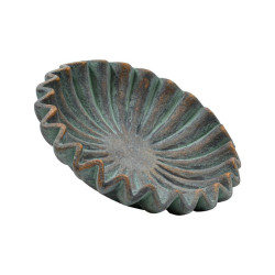 ΔΙΑΚΟΣΜΗΤΙΚΗ ΤΣΙΜΕΝΤΕΝΙΑ ΠΙΑΤΕΛΑ  FL15736 ΑΝΘΡΑΚΙ-ΠΡΑΣΙΝΟ ΜΕ ΜΠΡΟΝΖΕ ΛΕΠΤΟΜΕΡΕΙΕΣ ΧΡΩΜΑ 32x7εκ