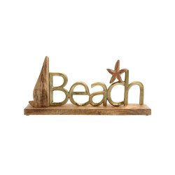 ΔΙΑΚΟΣΜΗΤΙΚΟ ΑΛΟΥΜΙΝΙΟΥ  Beach 2392 ΜΕ ΞΥΛΙΝΗ ΒΑΣH ΧΡΥΣΟ ΧΡΩΜΑ 40x5x19εκ ΔΙΑΚΟΣΜΗΤΙΚΟ ΑΛΟΥΜΙΝΙΟΥ  Beach 2392 ΜΕ ΞΥΛΙΝΗ ΒΑΣH ΧΡΥΣΟ ΧΡΩΜΑ 40x5x19εκ