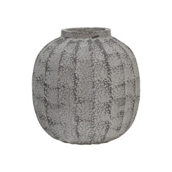 ΔΙΑΚΟΣΜΗΤΙΚΟ ΒΑΖΟ  FL24175 POLYRESIN ΓΚΡΙ ΧΡΩΜΑ 28x28x30εκ