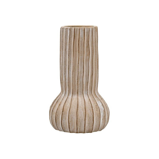 ΔΙΑΚΟΣΜΗΤΙΚΟ ΒΑΖΟ ΤΣΙΜΕΝΤΕΝΙΟ  FL15707 ΜΠΕΖ-ΓΚΡΙ ΜΕ TAUPE ΛΕΠΤΟΜΕΡΕΙΕΣ ΧΡΩΜΑ 17x28εκ