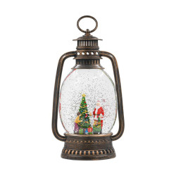 ΔΙΑΚΟΣΜΗΤΙΚΟ ΧΡΙΣΤΟΥΓΕΝΝΙΑΤΙΚΟ ΦΑΝΑΡΙ  FL24028 ΜΕ ΜΟΥΣΙΚΗ & USB ΧΡΥΣΟ 16x8x28εκ