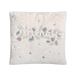 ΔΙΑΚΟΣΜΗΤΙΚΟ ΧΡΙΣΤΟΥΓΕΝΝΙΑΤΙΚΟ ΜΑΞΙΛΑΡΙ FL006 ΛΕΥΚΟ 45x45x5εκ ΔΙΑΚΟΣΜΗΤΙΚΟ ΧΡΙΣΤΟΥΓΕΝΝΙΑΤΙΚΟ ΜΑΞΙΛΑΡΙ FL006 ΛΕΥΚΟ 45x45x5εκ