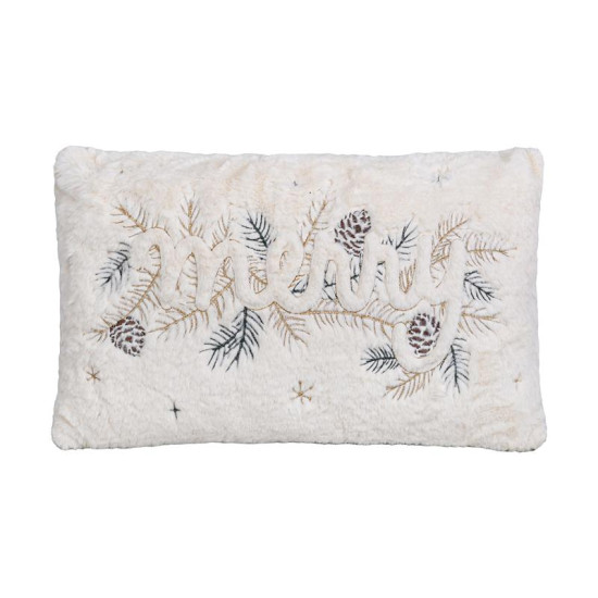 ΔΙΑΚΟΣΜΗΤΙΚΟ ΧΡΙΣΤΟΥΓΕΝΝΙΑΤΙΚΟ ΜΑΞΙΛΑΡΙ  FL006 ΛΕΥΚΟ-ΜΠΕΖ 30x50x5εκ