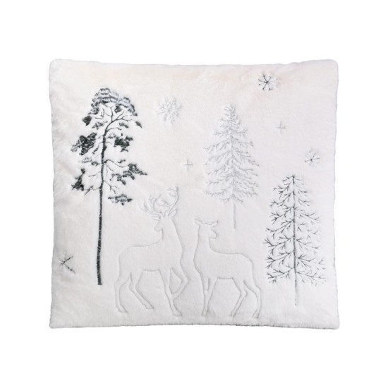 ΔΙΑΚΟΣΜΗΤΙΚΟ ΧΡΙΣΤΟΥΓΕΝΝΙΑΤΙΚΟ ΜΑΞΙΛΑΡΙ  FL044 ΛΕΥΚΟ-ΠΡΑΣΙΝΟ 45x45x5εκ