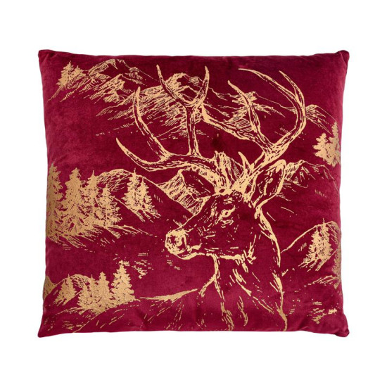 ΔΙΑΚΟΣΜΗΤΙΚΟ ΧΡΙΣΤΟΥΓΕΝΝΙΑΤΙΚΟ ΜΑΞΙΛΑΡΙ  FL284 ΚΟΚΚΙΝΟ ΜΕ ΧΡΥΣΟ 45x45x5εκ