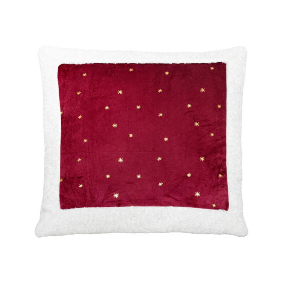 ΔΙΑΚΟΣΜΗΤΙΚΟ ΧΡΙΣΤΟΥΓΕΝΝΙΑΤΙΚΟ ΜΑΞΙΛΑΡΙ  FL314 ΜΩΒ-ΛΕΥΚΟ-ΧΡΥΣΟ 45x45x5εκ