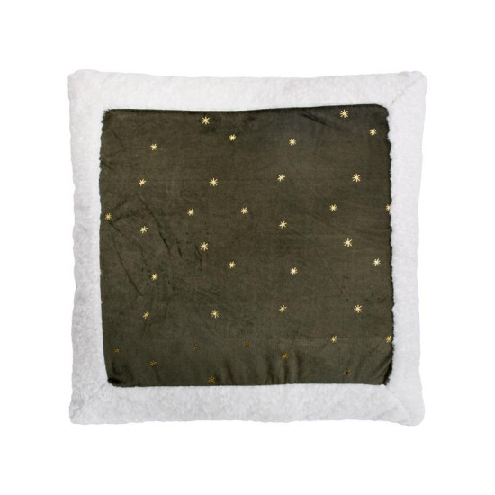 ΔΙΑΚΟΣΜΗΤΙΚΟ ΧΡΙΣΤΟΥΓΕΝΝΙΑΤΙΚΟ ΜΑΞΙΛΑΡΙ  FL314 ΠΡΑΣΙΝΟ-ΛΕΥΚΟ-ΧΡΥΣΟ 45x45x5εκ