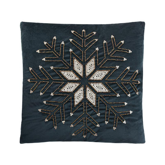 ΔΙΑΚΟΣΜΗΤΙΚΟ ΧΡΙΣΤΟΥΓΕΝΝΙΑΤΙΚΟ ΜΑΞΙΛΑΡΙ  FL414 ΜΠΛΕ ΜΕ ΧΡΥΣΟ 45x45x5εκ