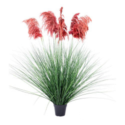 ΔΙΑΚΟΣΜΗΤΙΚΟ ΦΥΤΟ PAMPA GRASS ΣΕ ΓΛΑΣΤΡΑ  9009 ΚΟΚΚΙΝΟ ΧΡΩΜΑ 80x80x126εκ ΔΙΑΚΟΣΜΗΤΙΚΟ ΦΥΤΟ PAMPA GRASS ΣΕ ΓΛΑΣΤΡΑ  9009 ΚΟΚΚΙΝΟ ΧΡΩΜΑ 80x80x126εκ