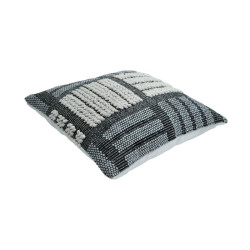 ΔΙΑΚΟΣΜΗΤΙΚΟ ΜΑΞΙΛΑΡΙ  Kiran ΓΚΡΙ ΧΡΩΜΑ 45x45x15εκ