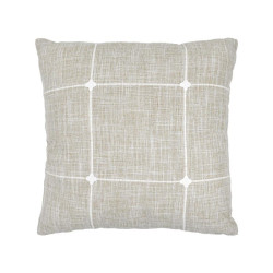 ΔΙΑΚΟΣΜΗΤΙΚΟ ΜΑΞΙΛΑΡΙ ΜΠΕΖ-ΛΕΥΚΟ 45x45εκ ΔΙΑΚΟΣΜΗΤΙΚΟ ΜΑΞΙΛΑΡΙ ΜΠΕΖ-ΛΕΥΚΟ 45x45εκ