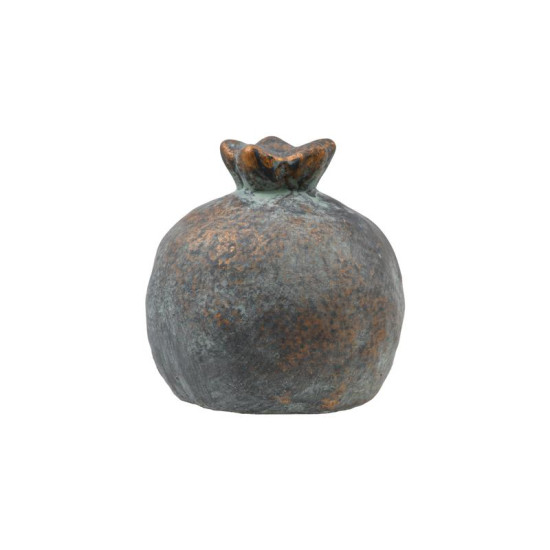 ΔΙΑΚΟΣΜΗΤΙΚΟ ΡΟΔΙ ΤΣΙΜΕΝΤΕΝΙΟ  FL9204 ΑΝΘΡΑΚΙ-ΠΡΑΣΙΝΟ ΜΕ ΜΠΡΟΝΖΕ ΛΕΠΤΟΜΕΡΕΙΕΣ ΧΡΩΜΑ 10x10εκ