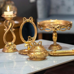 ΔΙΣΚΟΣ ΜΕ ΚΑΘΡΕΦΤΗ  23117 ΧΡΥΣΟ ΧΡΩΜΑ 25,5x20εκ