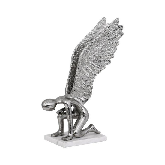 ΕΠΙΤΡΑΠΕΖΙΑ ΔΙΑΚΟΣΜΗΤΙΚΗ ΦΙΓΟΥΡΑ  Angel ΝΙΚΕΛ ΧΡΩΜΑ 19x16x33εκ