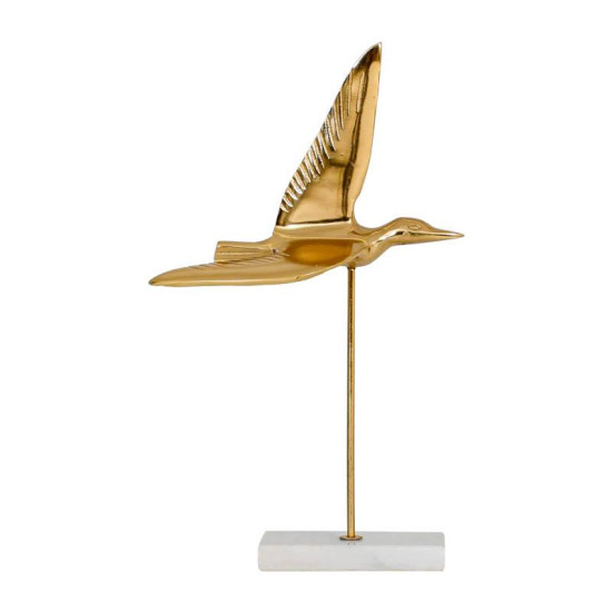ΕΠΙΤΡΑΠΕΖΙΑ ΔΙΑΚΟΣΜΗΤΙΚΗ ΦΙΓΟΥΡΑ  Bird ΑΝΤΙΚΕ ΧΡΥΣΟ ΧΡΩΜΑ 20x9x36εκ