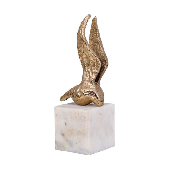 ΕΠΙΤΡΑΠΕΖΙΑ ΔΙΑΚΟΣΜΗΤΙΚΗ ΦΙΓΟΥΡΑ  Bird ΑΝΤΙΚΕ ΧΡΥΣΟ ΧΡΩΜΑ 8x6x20εκ
