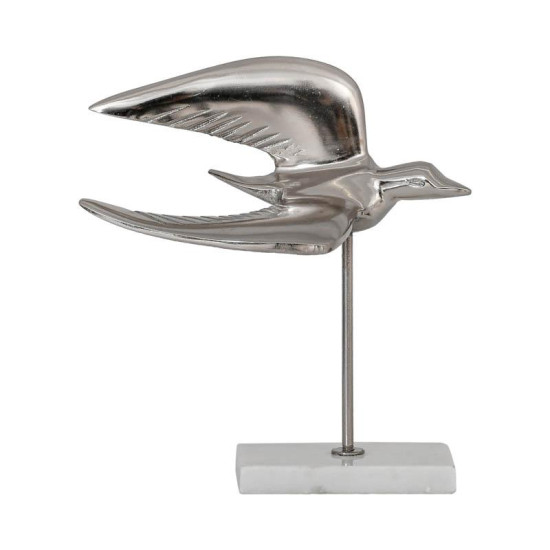 ΕΠΙΤΡΑΠΕΖΙΑ ΔΙΑΚΟΣΜΗΤΙΚΗ ΦΙΓΟΥΡΑ  Bird ΝΙΚΕΛ ΧΡΩΜΑ 19x12x20εκ