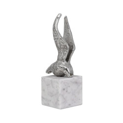 ΕΠΙΤΡΑΠΕΖΙΑ ΔΙΑΚΟΣΜΗΤΙΚΗ ΦΙΓΟΥΡΑ  Bird ΝΙΚΕΛ ΧΡΩΜΑ 8x6x20εκ