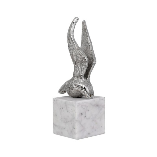 ΕΠΙΤΡΑΠΕΖΙΑ ΔΙΑΚΟΣΜΗΤΙΚΗ ΦΙΓΟΥΡΑ  Bird ΝΙΚΕΛ ΧΡΩΜΑ 8x6x20εκ