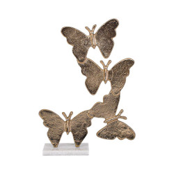 ΕΠΙΤΡΑΠΕΖΙΑ ΔΙΑΚΟΣΜΗΤΙΚΗ ΦΙΓΟΥΡΑ  Butterflies ΑΝΤΙΚΕ ΧΡΥΣΟ ΧΡΩΜΑ 28x9x38εκ